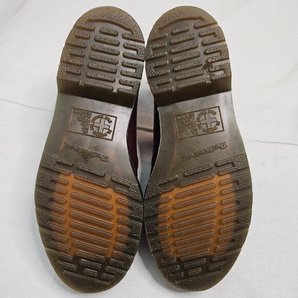 Dr Doc Martens Air Wair 1461 Lace Up Oxfords Burgundy Shoes Women's Size 7 Men 6 - Picture 11 of 13